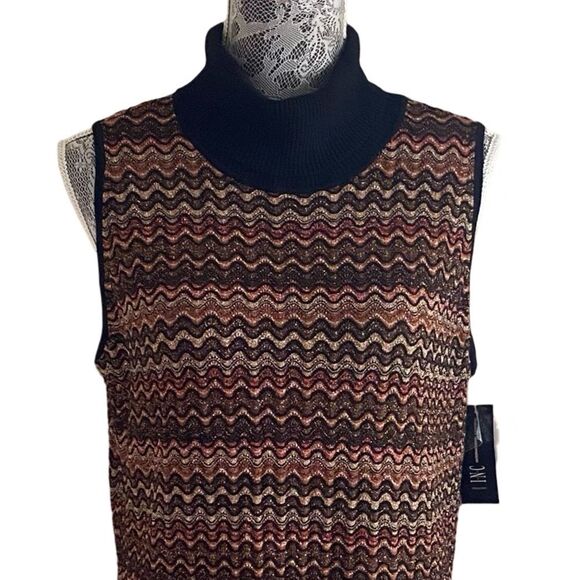 New INC Iris Apfel X Macy’s Collaboration Metallic Dress Size XL - Picture 4 of 8